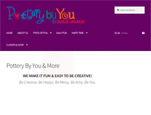 Tablet Screenshot of potterybyyou.com